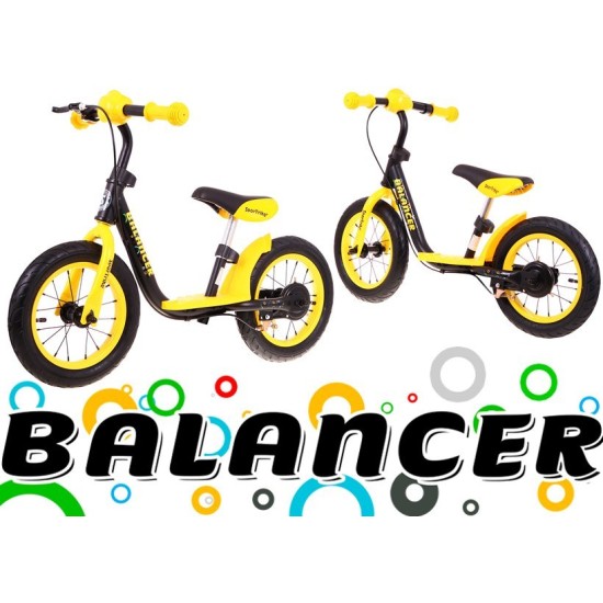 Līdzsvara velosipēds dzeltens Balancer 12